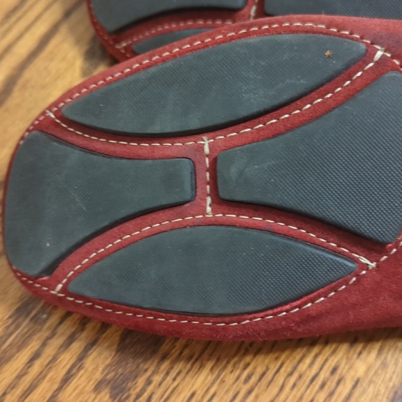 Donald J. Pliner red suede comfy chic driver loafer moccs. Slip ons. EUC Sz 9.5 - Picture 5 of 9